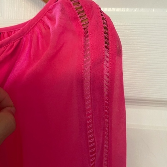 New - vibrant pink tie blouse - Picture 6 of 6